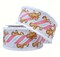 RG Ribbon: 2.5" Pink Gingerbread Kids Wired Ribbon with Striped Peppermint Candy Canes and Drift Edges - For Christmas Bows, Wreaths, Crafts, and Decorations